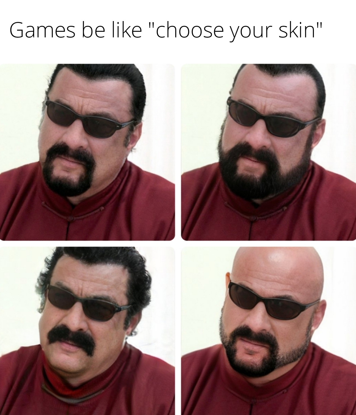 Monday Morning Randomness - beard - Games be "choose your skin"