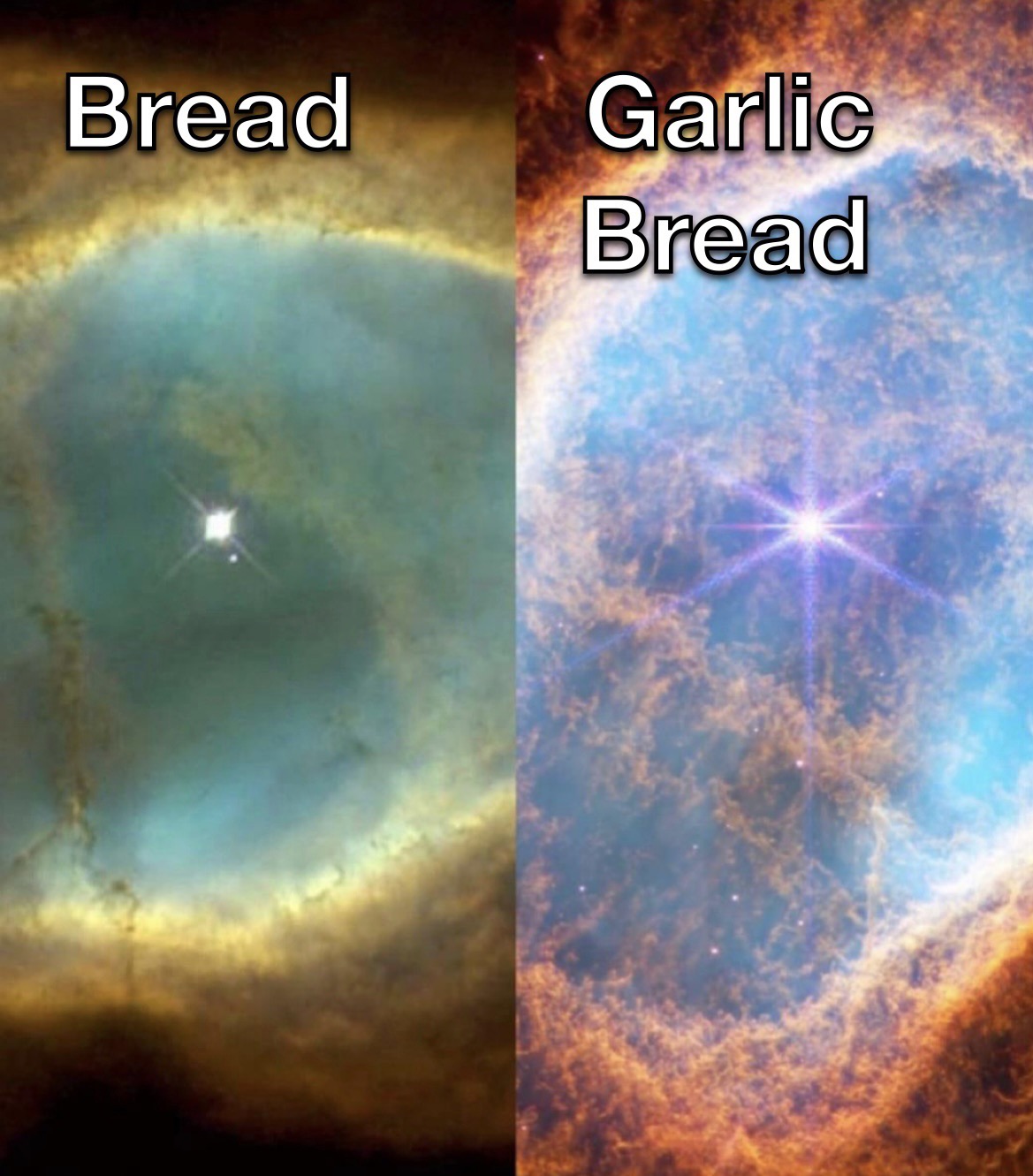 Monday Morning Randomness - southern ring nebula james webb - Bread Garlic Bread