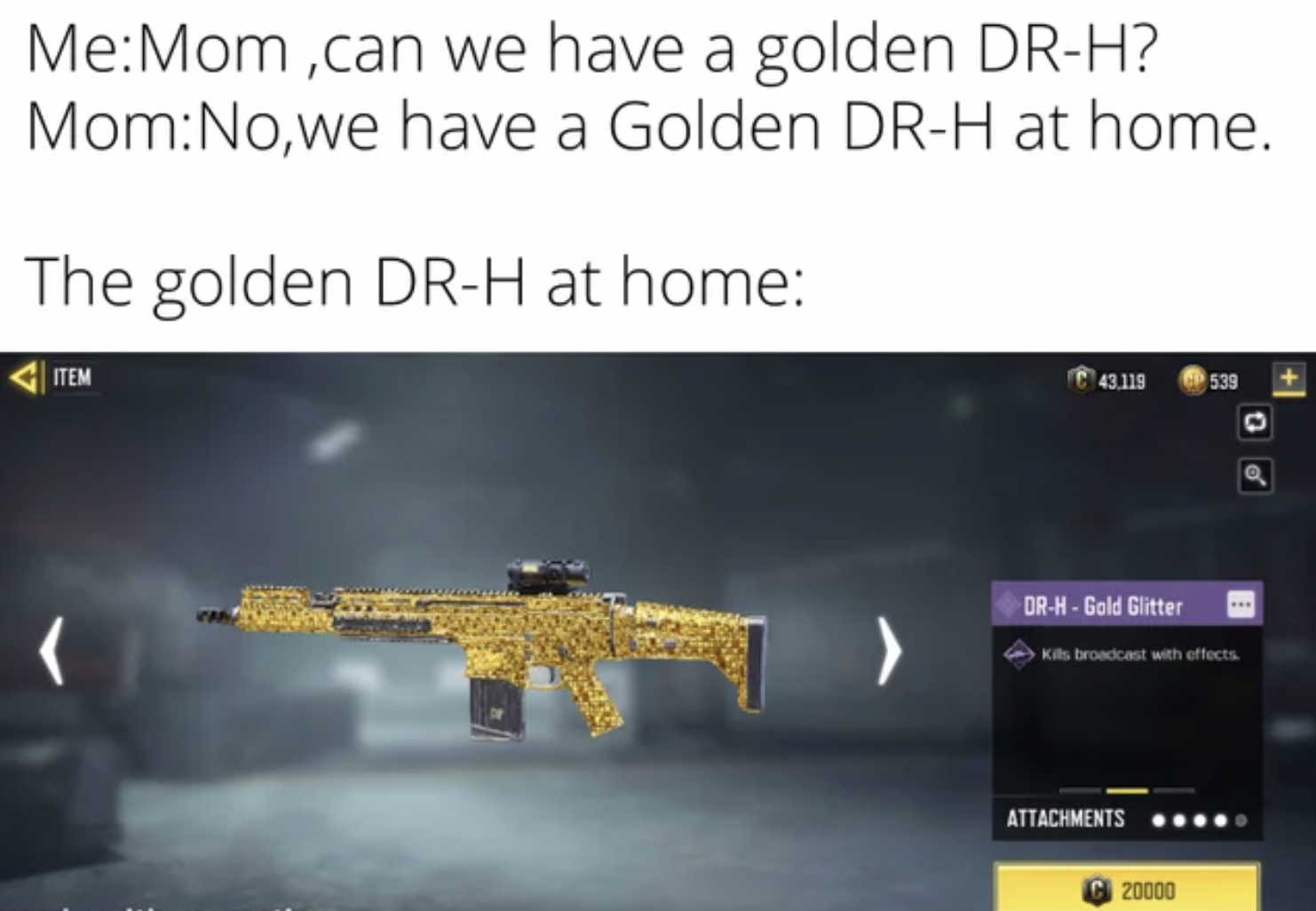 Call of Duty Memes - atmosphere -  we have a golden DrH? MomNo, we have a Golden DrH at home. The golden DrH at home