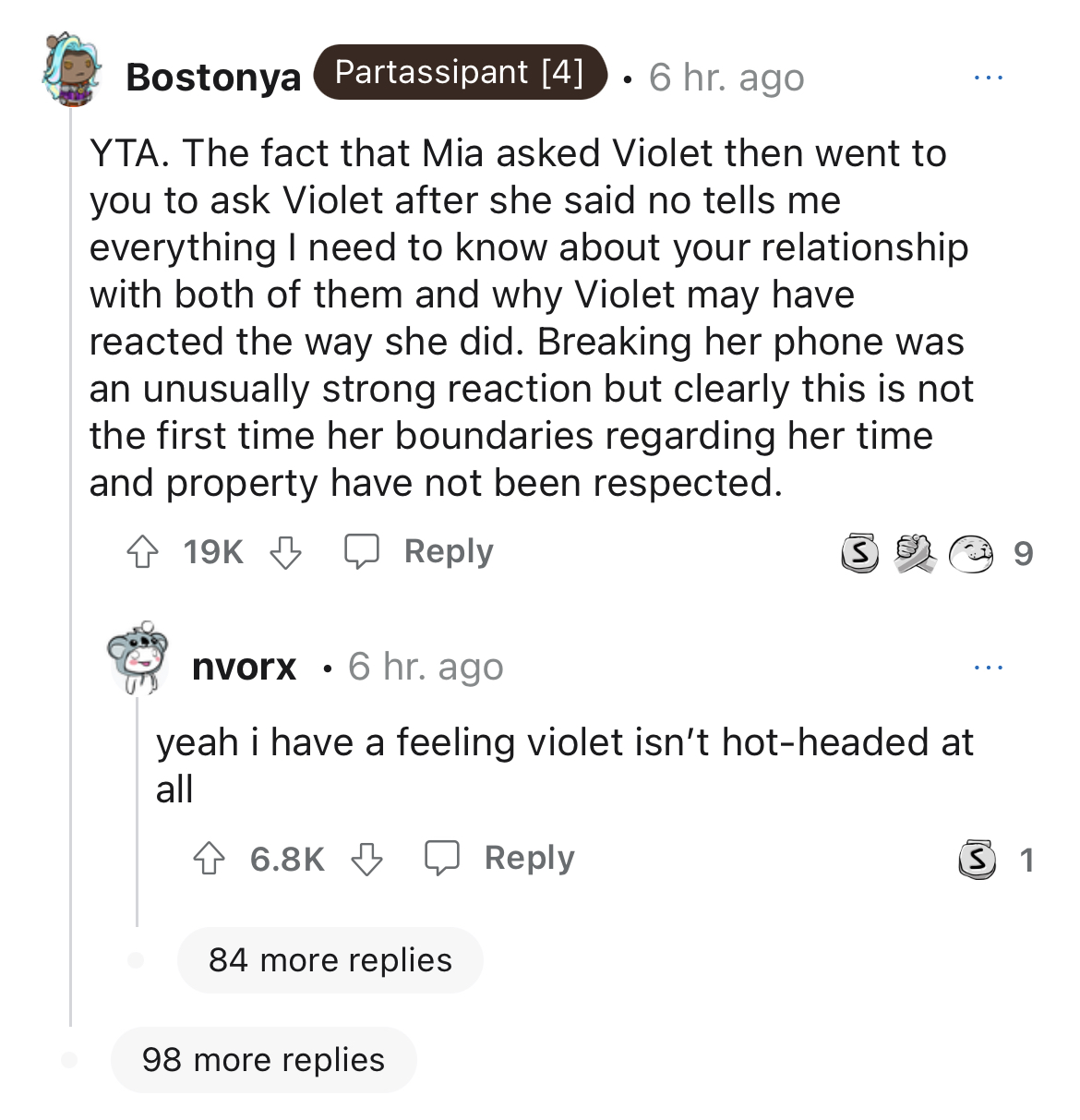 stepmom takes step-daughter's phone away - document - Bostonya Partassipant 4 . 6 hr. ago Yta. The fact that Mia asked Violet then went to you to ask Violet after she said no tells me everything I need to know about your relationship with both of them and