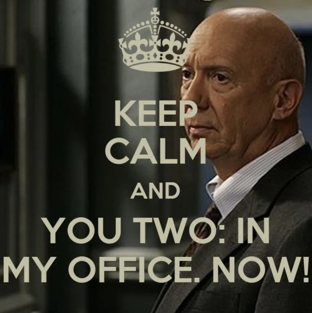 Law & Order: SVU memes - dont touch my computer - Ho Keep Calm And You Two In My Office. Now!