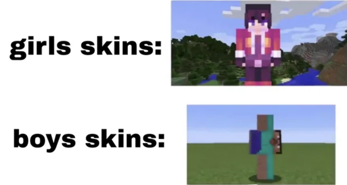 Minecraft Memes - nokia n8 pink - girls skins boys skins