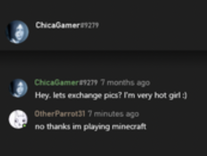 Funny Xbox Chat - lets exchange pics? I'm very hot girl