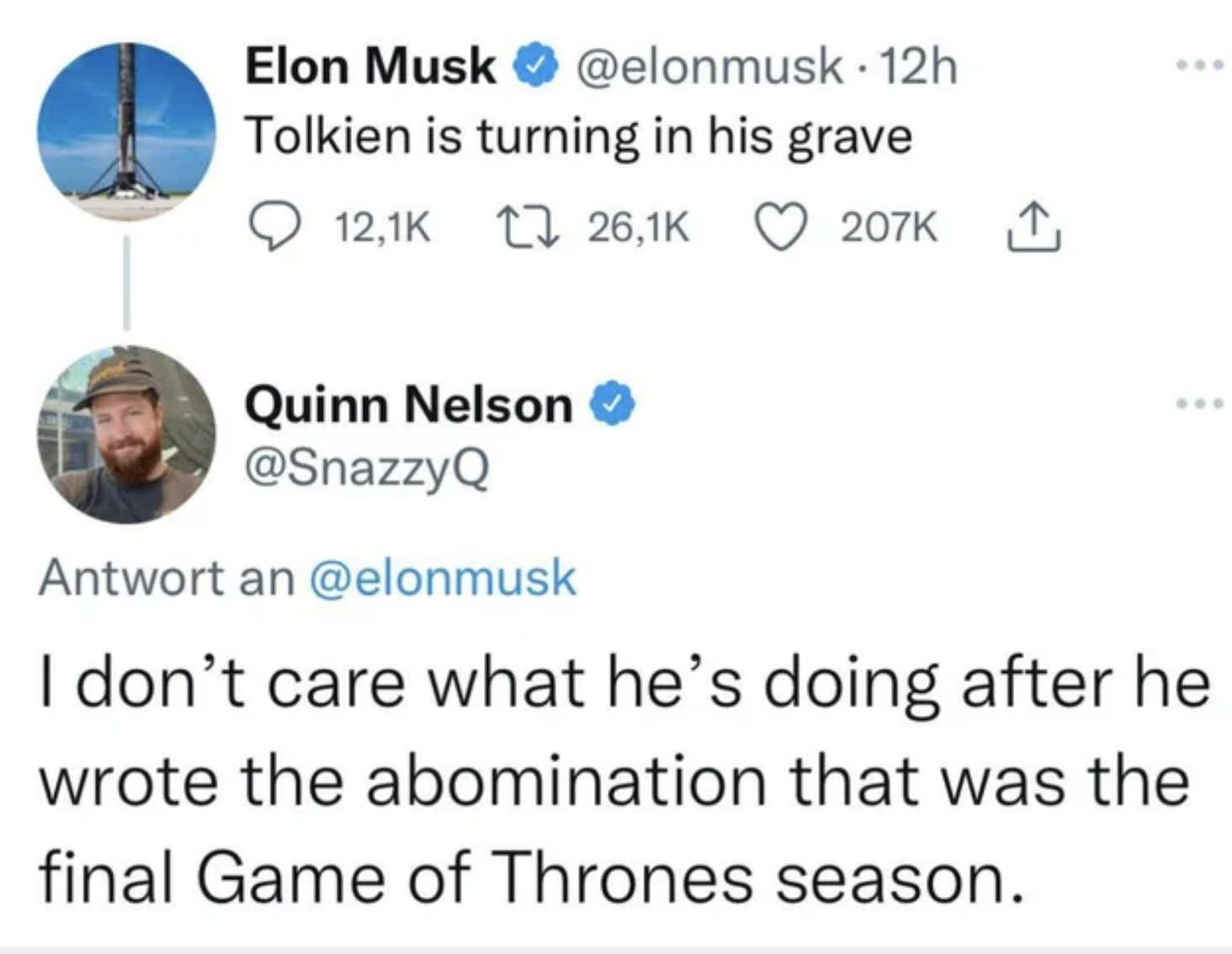 confidently incorrect, tolkien game of thrones