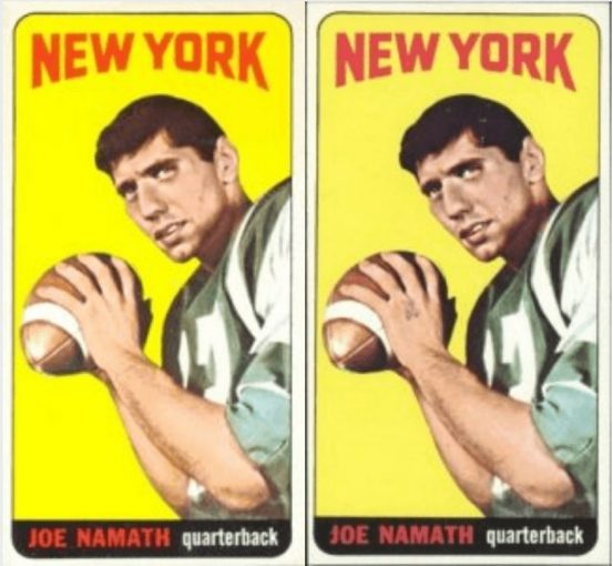 Most Valuable Trading Cards Ever - football rookie card joe namath - New York New York Joe Namath quarterback Joe Namath quarterback