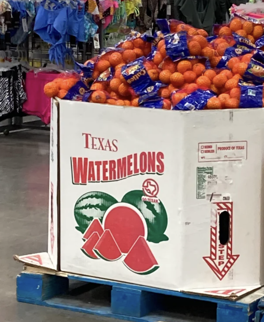 One Job Fails - produce - Cuties Texas Watermelons Proud Of Head