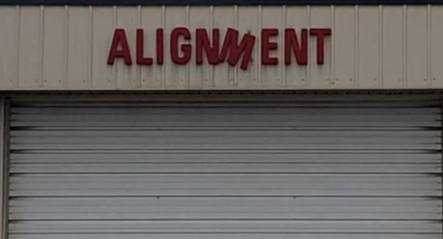 One Job Fails - garage door - Alignment