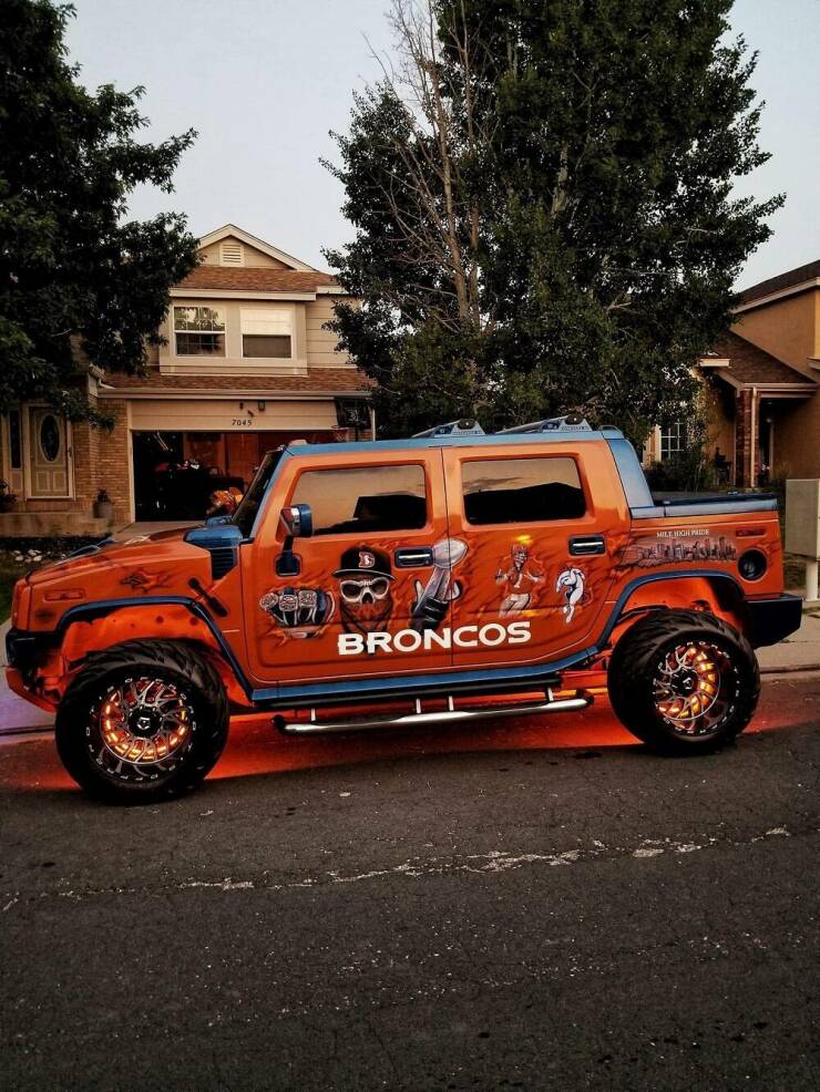 daily dose of randoms - luxury vehicle - P S Broncos Mile High Pride
