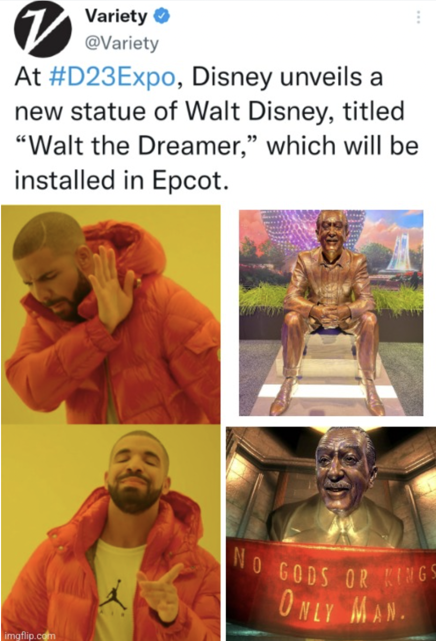 Gaming memes - Variety At , Disney unveils a new statue of Walt Disney, titled