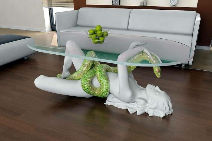 good and bad designs - eve and snake table