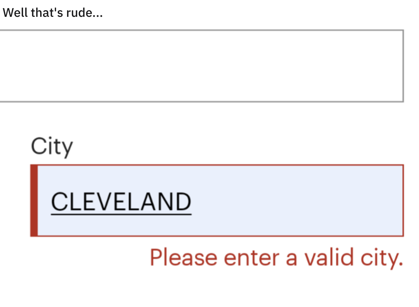 Ohio Memes - angle - Well that's rude... City Cleveland Please enter a valid city.