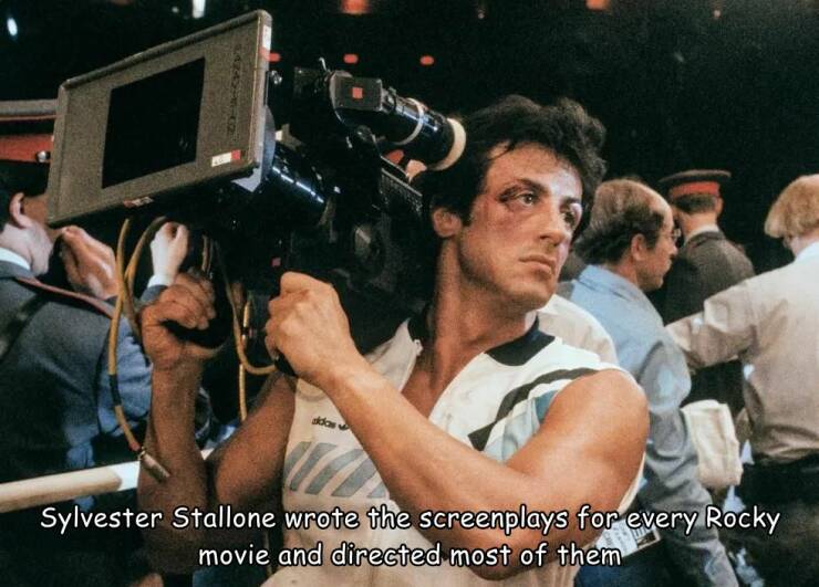 daily dose of randoms - sylvester stallone directing rocky - LazaznC ddow Sylvester Stallone wrote the screenplays for every Rocky movie and directed most of them