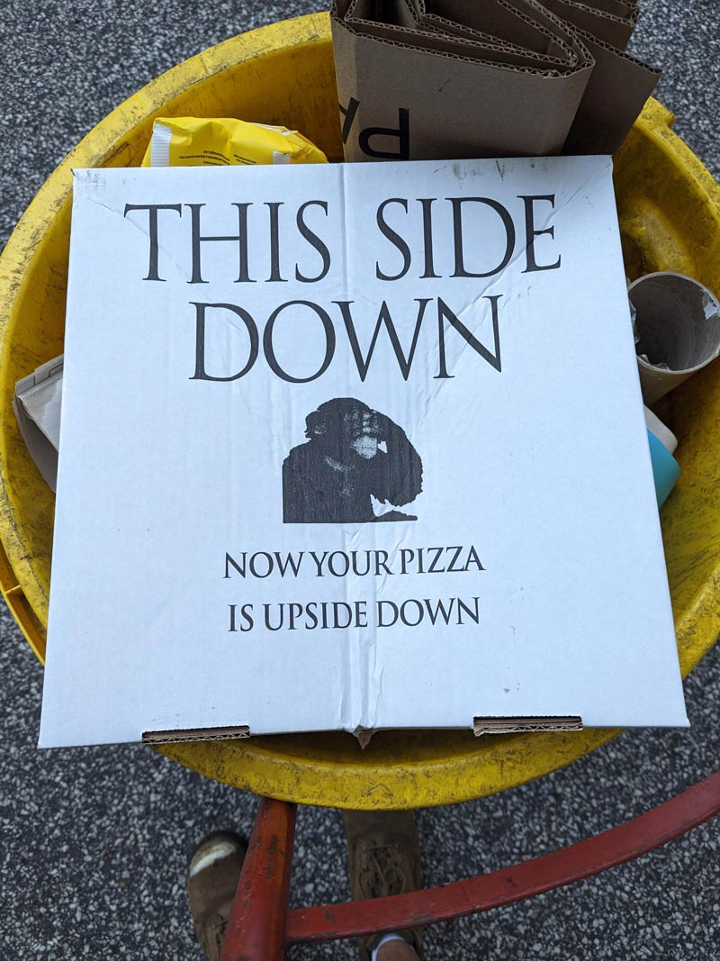 daily dose of randoms - book - d This Side Down Now Your Pizza Is Upside Down