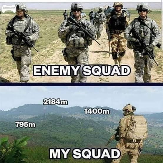 Gaming memes - Enemy Squad