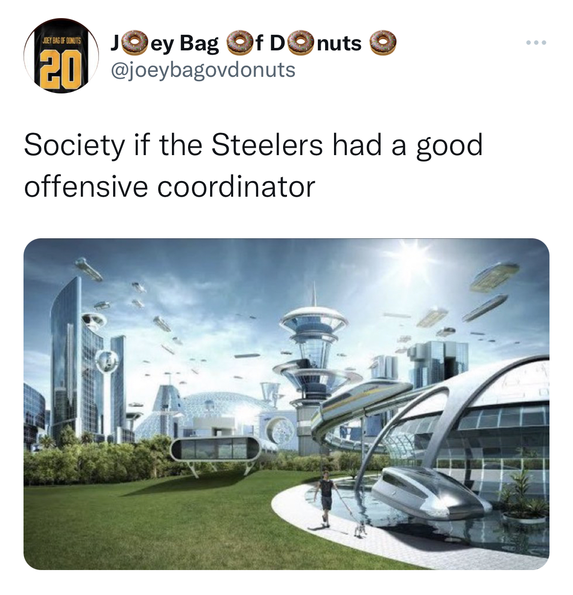 salty and savage nfl memes - world if didn t exist - Joey Bag Of Donuts 20 Society if the Steelers had a good offensive coordinator