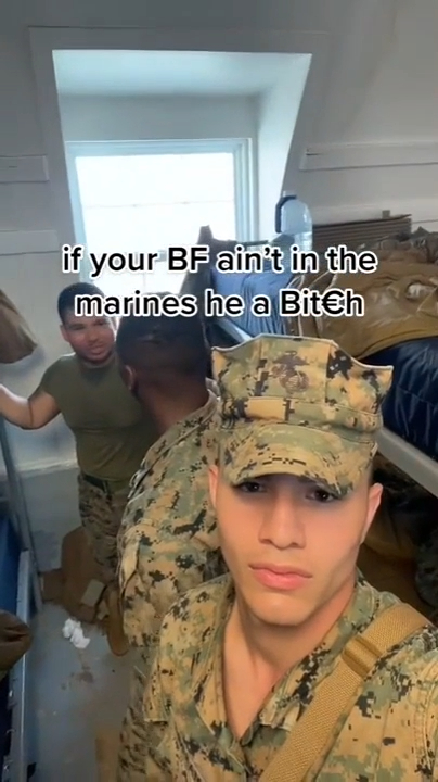 Internet tough guys - army - if your Bf ain't in the marines he a