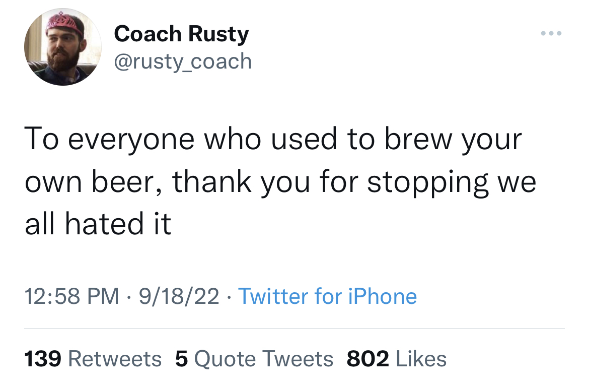 snoop dogg dogecoin tweet - Coach Rusty To everyone who used to brew your own beer, thank you for stopping we all hated it 91822 Twitter for iPhone 139 5 Quote Tweets 802
