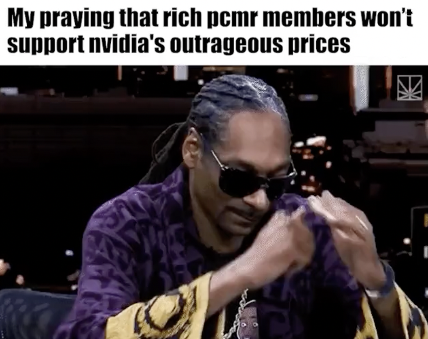 gaming memes - photo caption - My praying that rich pcmr members won't support nvidia's outrageous prices