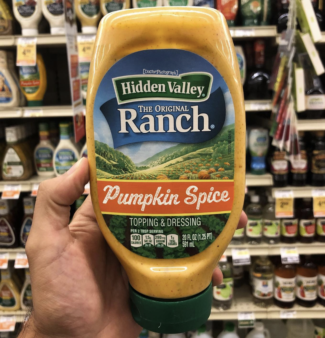 doctor photograph memes - pumpkin spice ranch dressing - Hidden Valley The Original Pumpkin Spice Topping & Dressing Per 2 Trap Serving 100 Chanti 20.01.25 P 581 Jogo