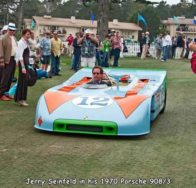 daily dose of randoms - jerry seinfeld race track - 12 pisa Jerry Seinfeld in his 1970 Porsche 9083