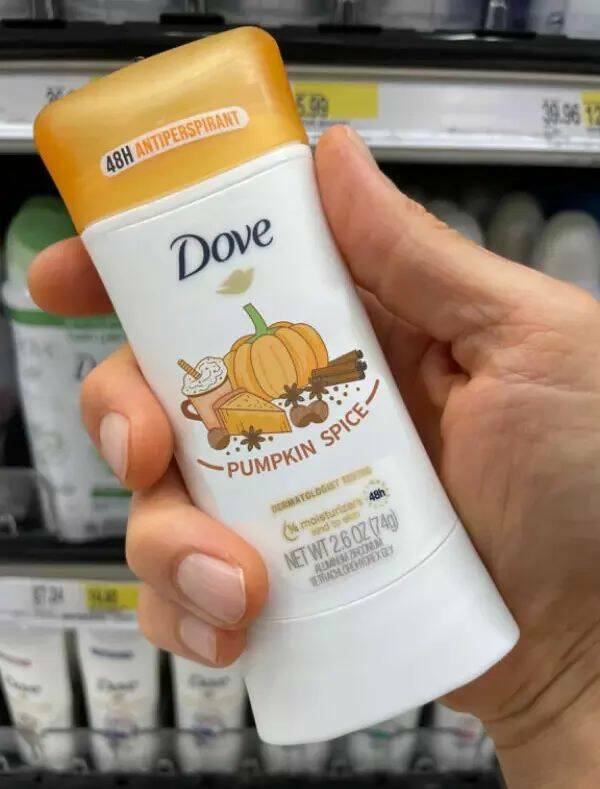 daily dose of pics - sunscreen - 24 48H Antiperspirant Dove 15.99 Spice Pumpkin Dermatologat moisturizers 48h Net Wt 2.60Z 740 Aumem Rothen Tetrachlohohorexgly 39.96 12
