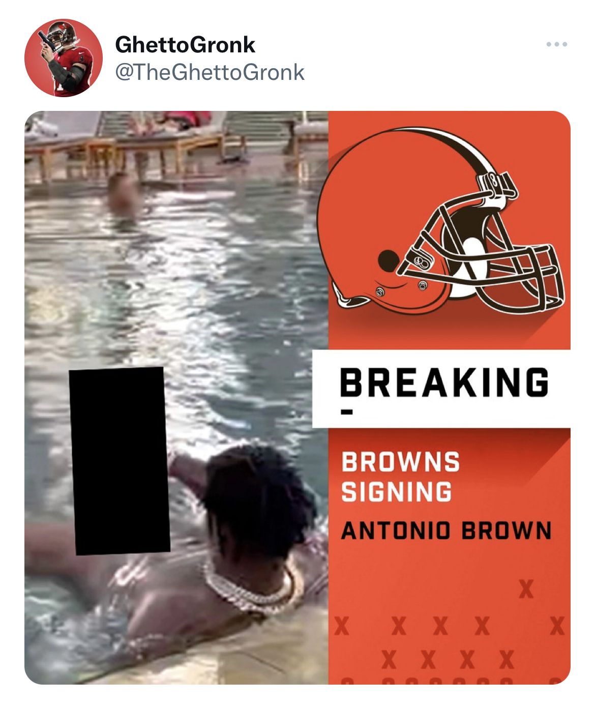 nfl memes - bengals helmet - GhettoGronk Gronk Breaking Browns Signing Antonio Brown |x x x x E Xxxx X