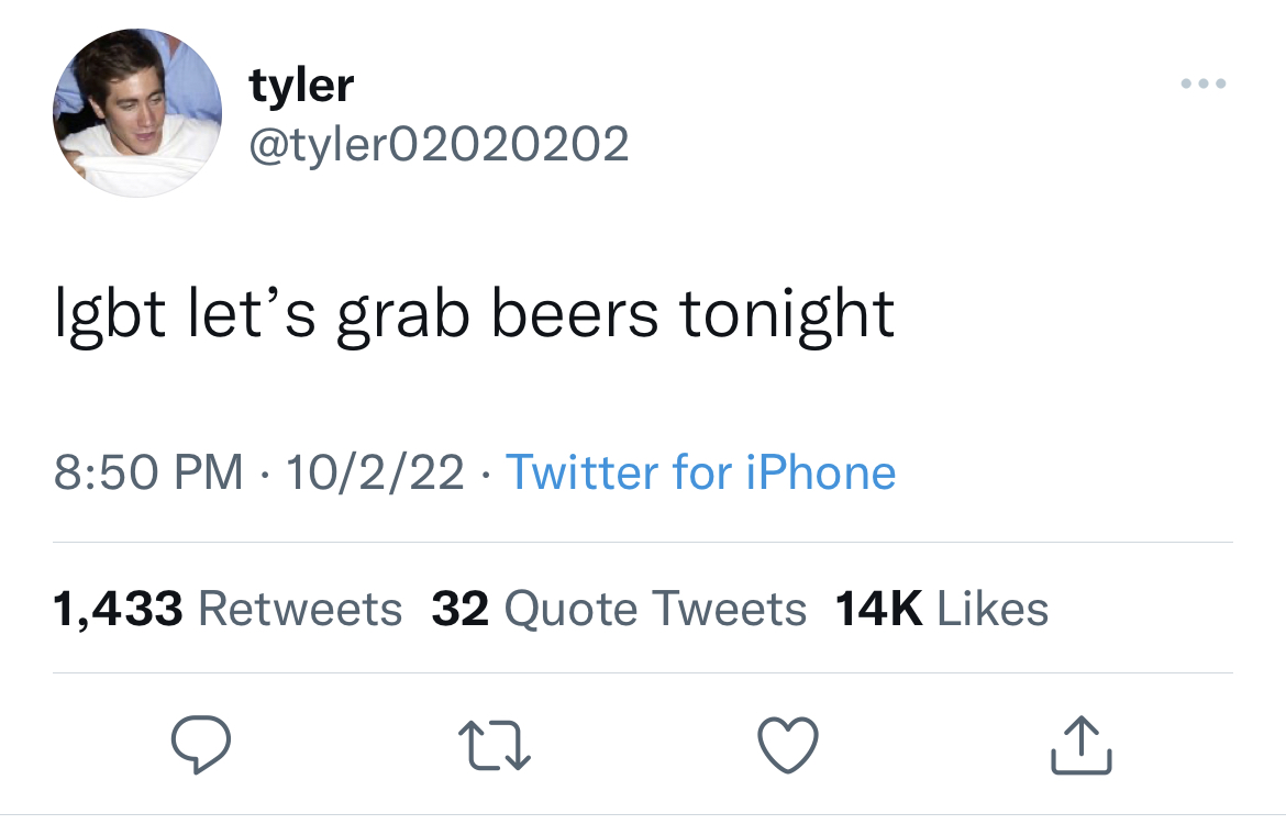 Savage and funny tweets - cdc memes twitter - tyler Igbt let's grab beers tonight 10222 Twitter for iPhone 1,433 32 Quote Tweets 14K 27
