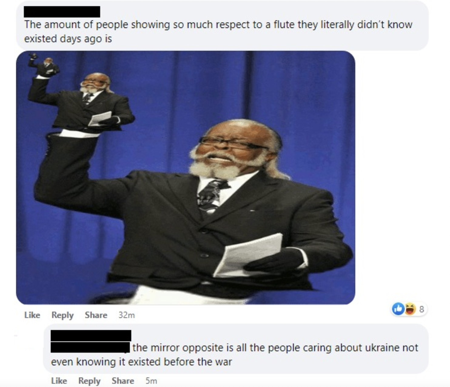 Insane People of Facebook - rent is too damn high - The amount of people showing so much respect to a flute they literally didn't know existed days ago is