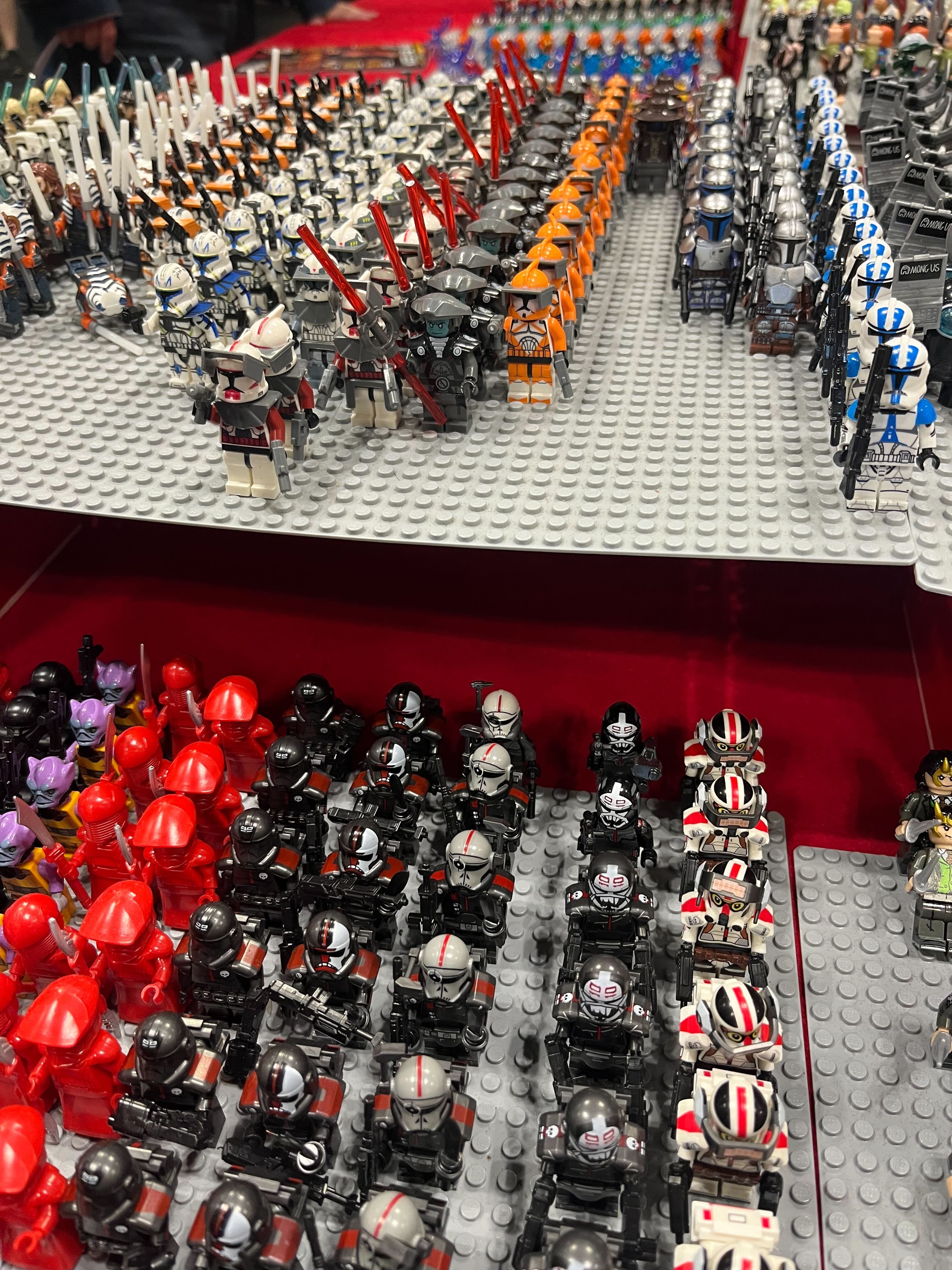 A ton of Lego mini-figures. 