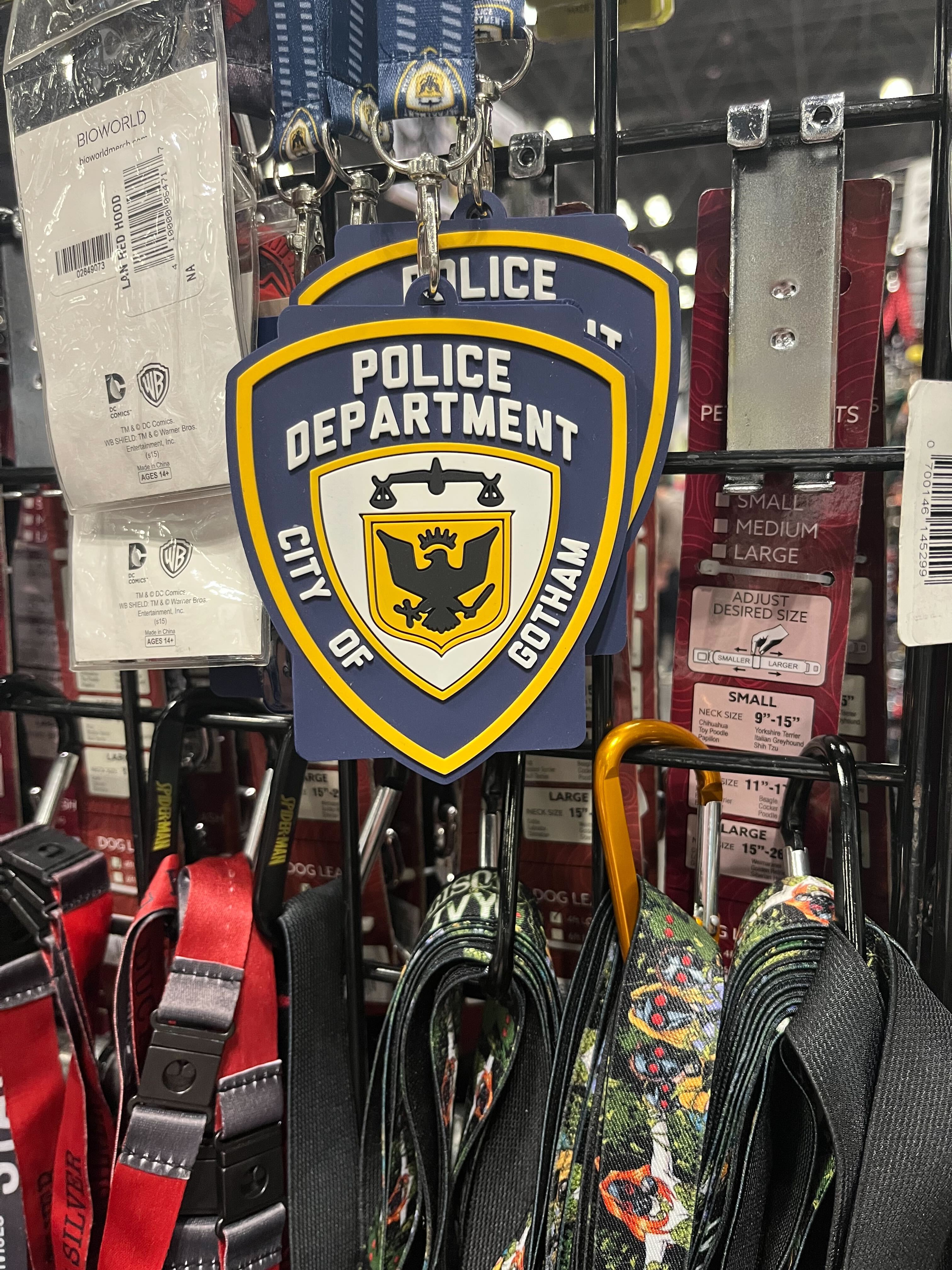 A Gotham City Police Department badge lanyard. 