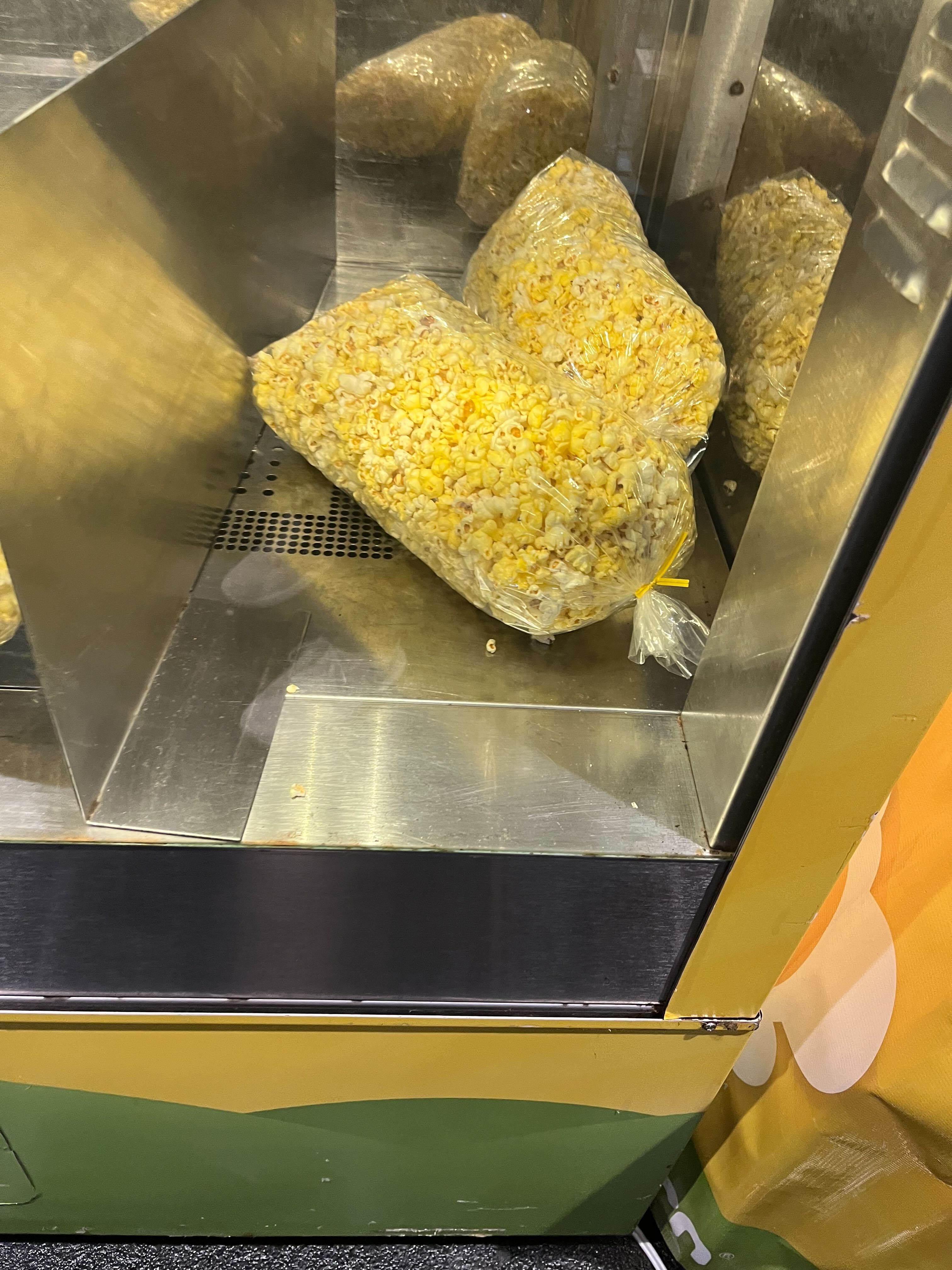 Some super salty pop corn. 