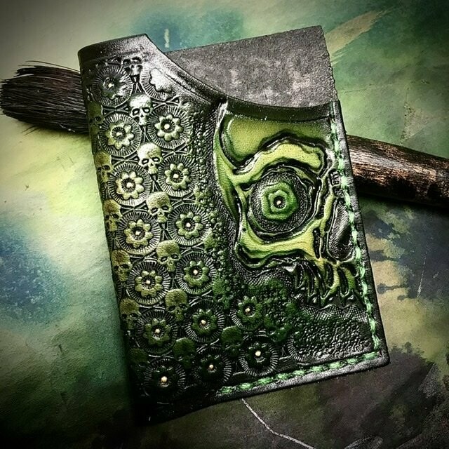 cool leather wallets - art