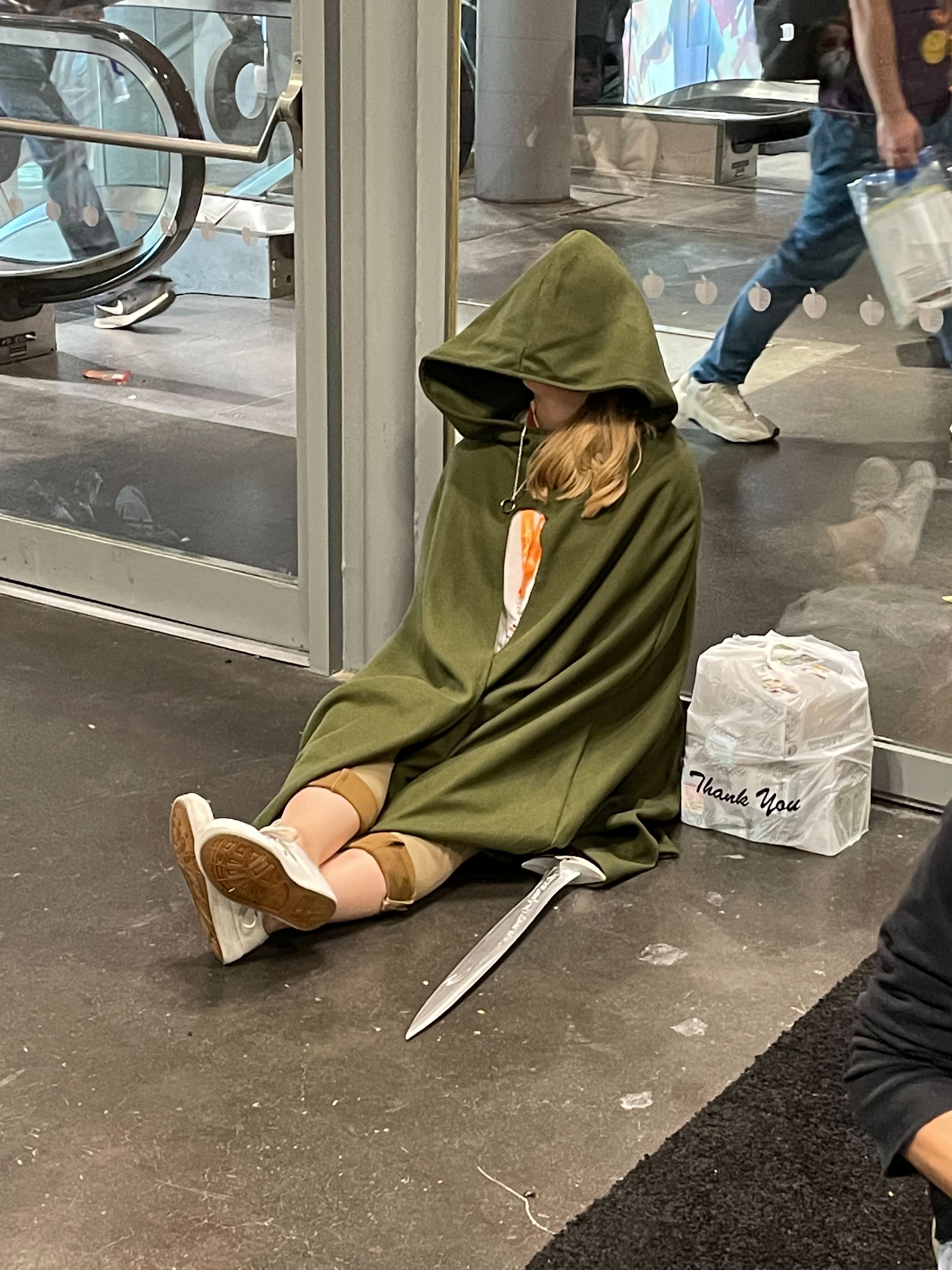New York Comic Con Cosplay - sitting - Thank You Le