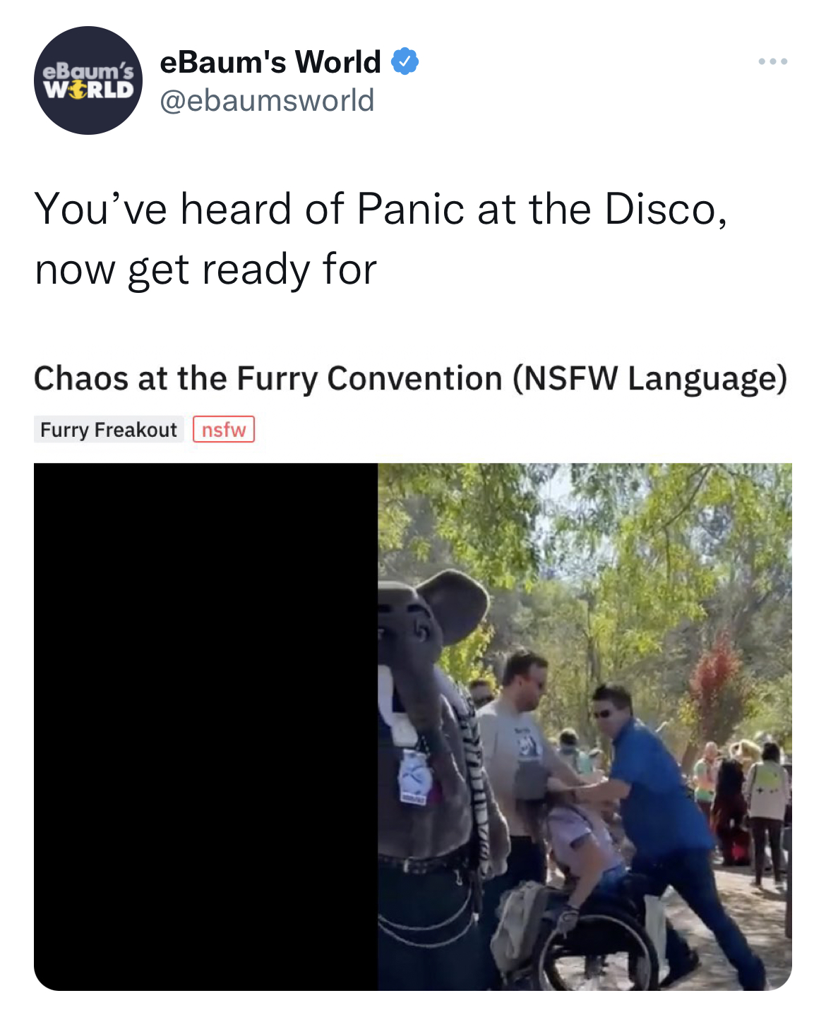 Savage and funny tweets - communication - Boum's eBaum's World Werld You've heard of Panic at the Disco, now get ready for Chaos at the Furry Convention Nsfw Language Furry Freakout nsfw 201 Nougall