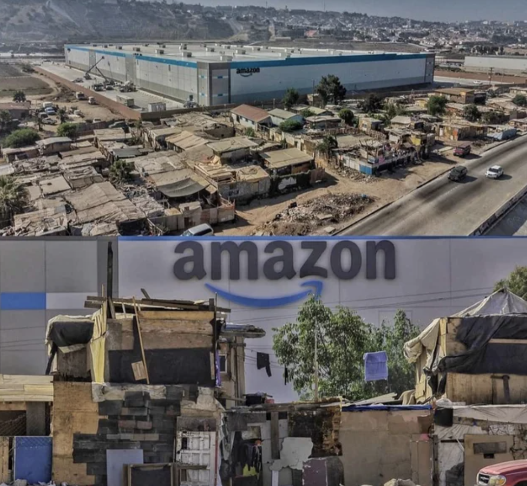 Unnerving pictures - amazon warehouse mexico slums - amazon