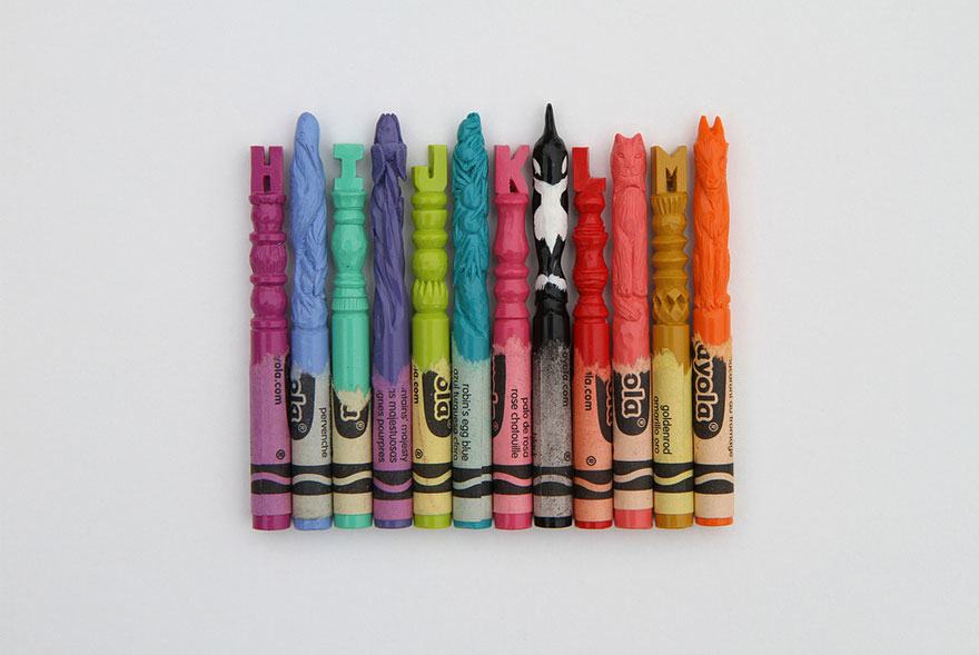 people with impressive talents - striped crayons crayola