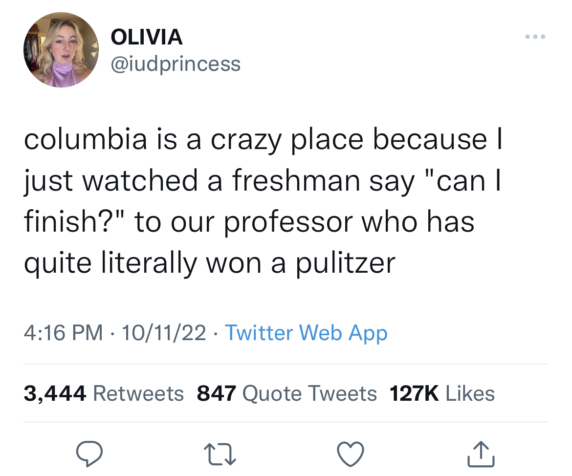 What class was this? Can I audit? Who is the professor? I need answers, people!