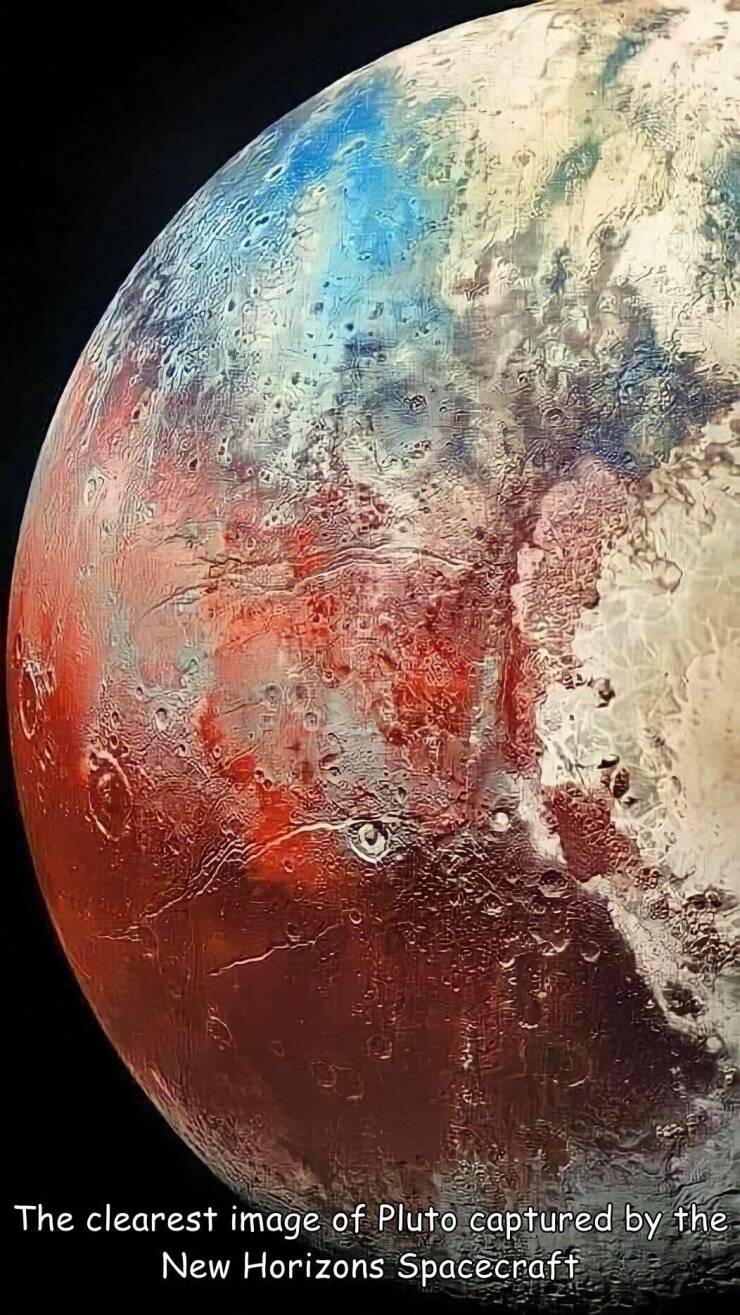 cool random pics for your daily dose - pluto wallpaper phone - The clearest image of Pluto captured by the New Horizons Spacecraft