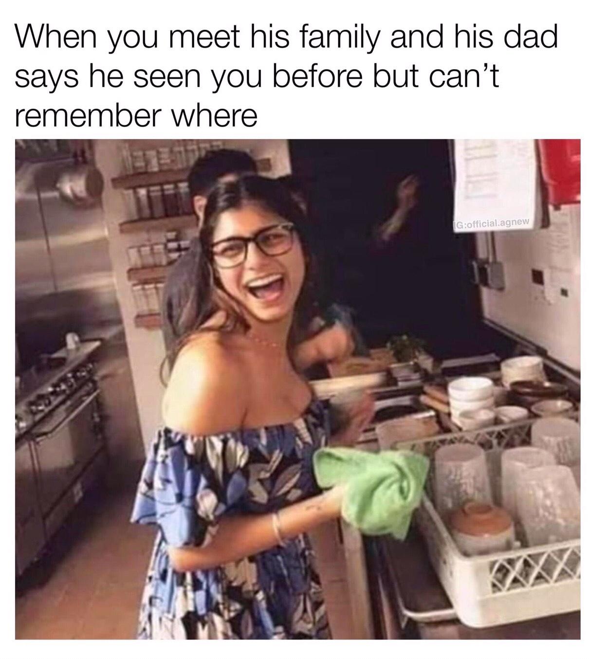 monday morning randomness - shes a keeper meme - When you meet his family and his dad says he seen you before but can't remember where Igofficial.agnew