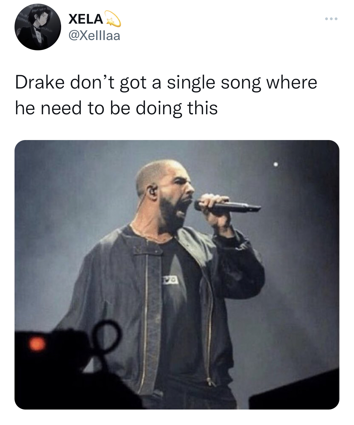 savage tweets to start the week - microphone - Xela Drake don't got a single song where he need to be doing this R va 512