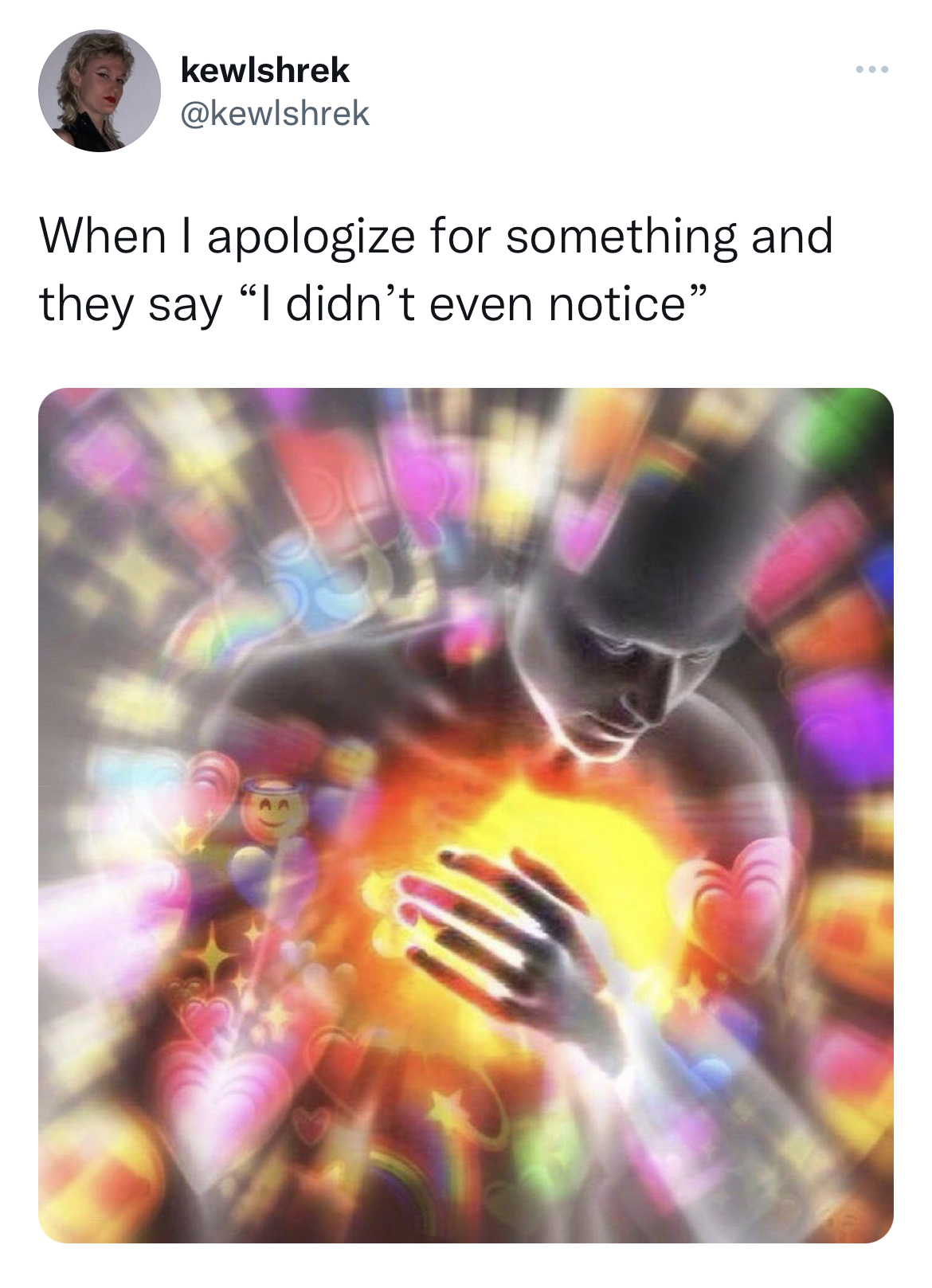 savage tweets to start the week - emoji heart attack meme - kewlshrek When I apologize for something and they say "I didn't even notice"