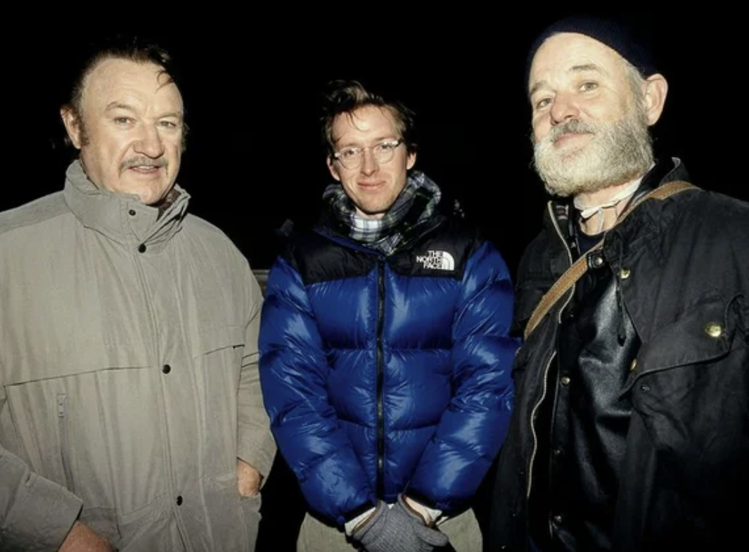 'The Royal Tenenbaums.' From left to right, Gene Hackman, Wes Anderson, and Bill Murray.