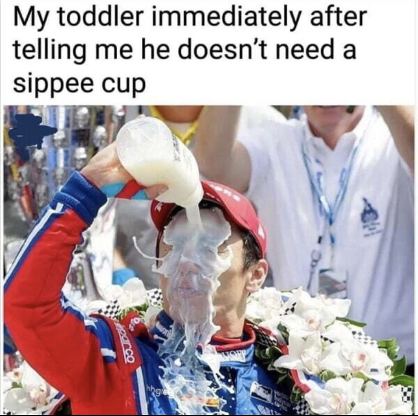 daily dose of randoms - My toddler immediately after telling me he doesn't need a sippee cup 2573598 83