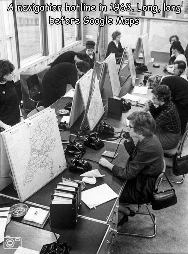 daily dose of randoms - navigation hotline 1963 - A navigation hotline in 1963. Long, long am before Google Maps