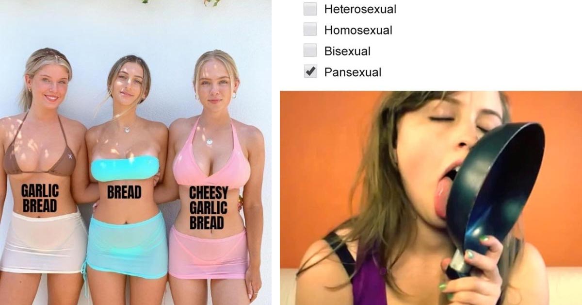 spicy sex memes - shoulder - Garlic Bread Bread Cheesy Garlic Bread Heterosexual Homosexual Bisexual Pansexual