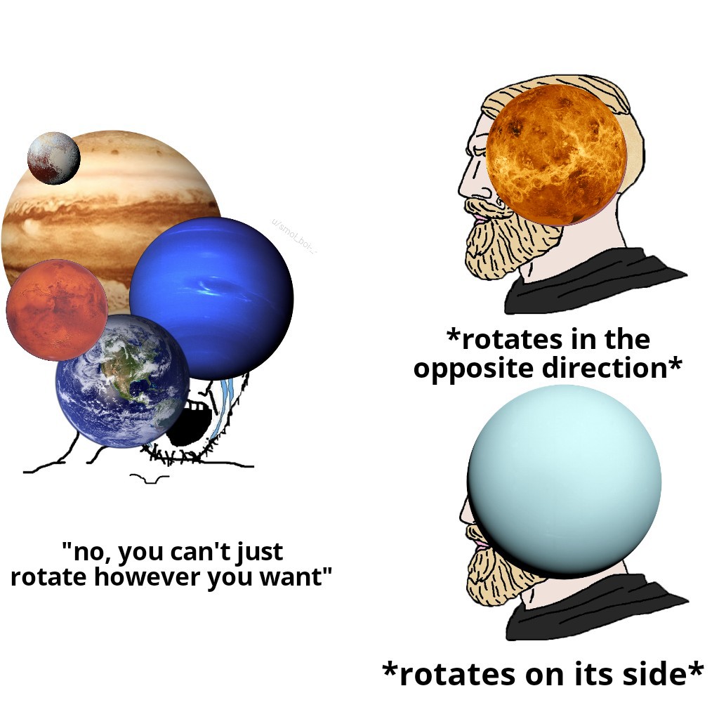 daily dose of pics and memes - sphere - usmolbol "no, you can't just rotate however you want" rotates in the opposite direction rotates on its side