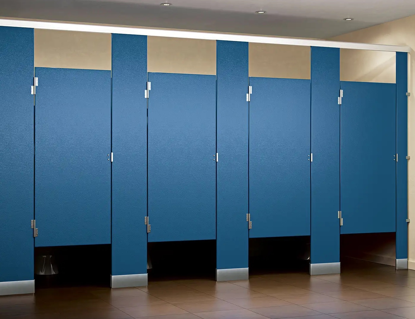 most disgusting workplace stories - plastic toilet partitions - 1