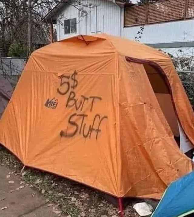 spicy sex memes - tent - 5$ Rei Butt Stuff