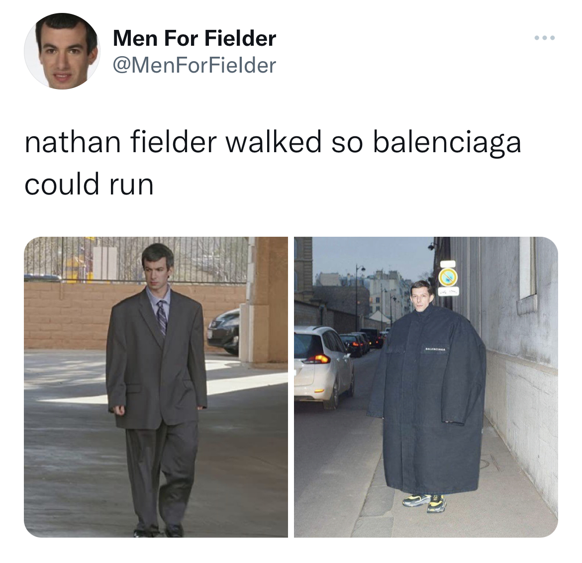 presentation - Men For Fielder nathan fielder walked so balenciaga could run Ke