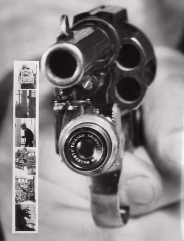 Colt 38 revolver actually takes a picture every time the trigger is pulled.